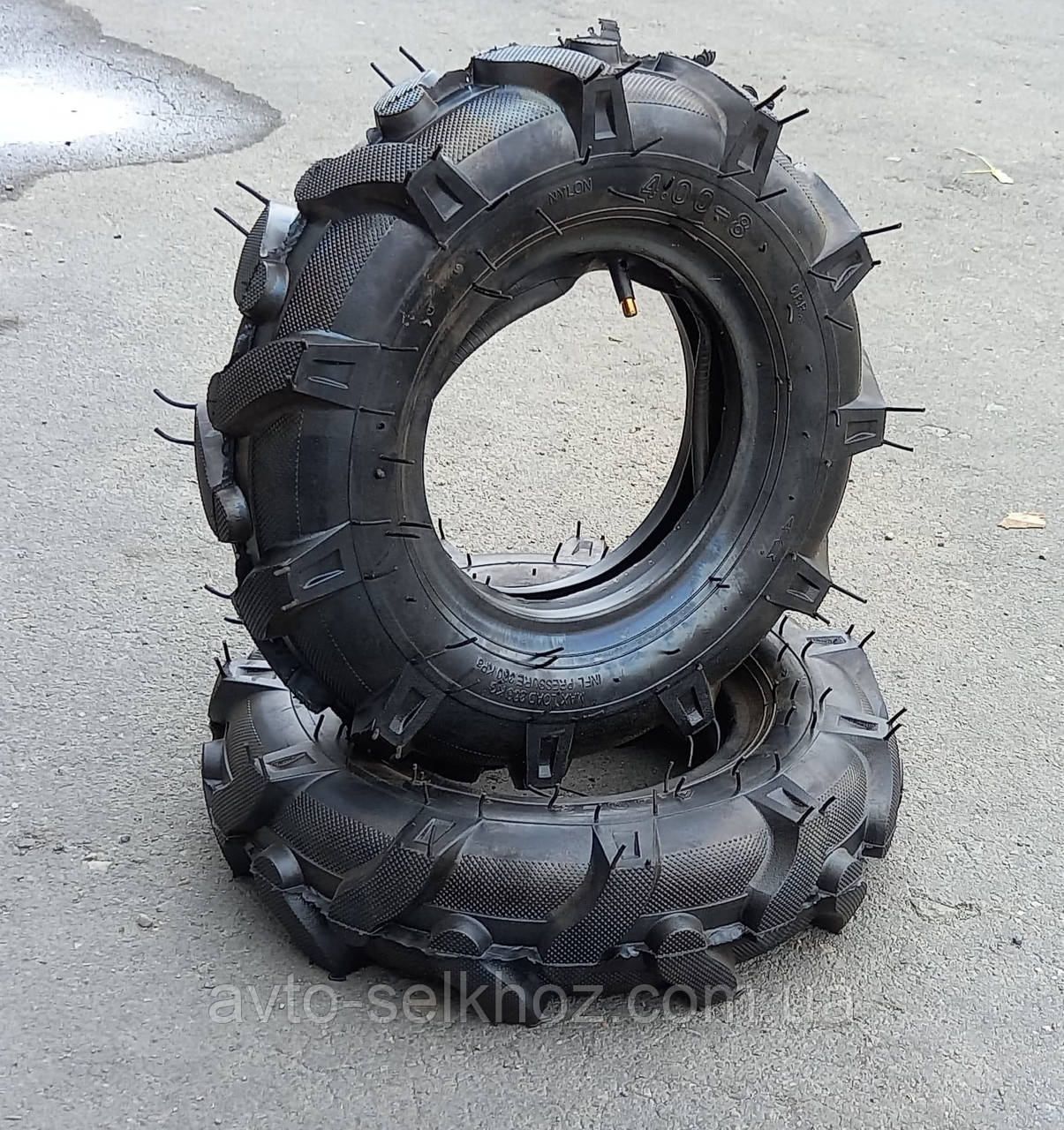 Шина 4.00-8 ялинка З камерою в комплекті., фото 1