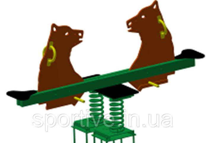 Гойдалка на 2-ох пружинах «Ведмеді» – від Sportive