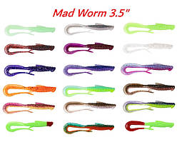 Силіконова приманка Angry Baits Mad Worm 3,5" (6шт) колір