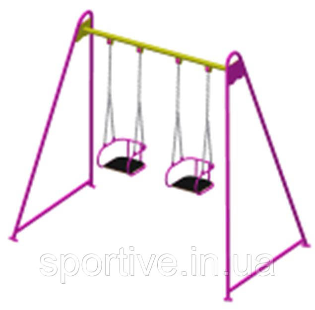 Гойдалка подвійна на гнучкій підвісці – від Sportive