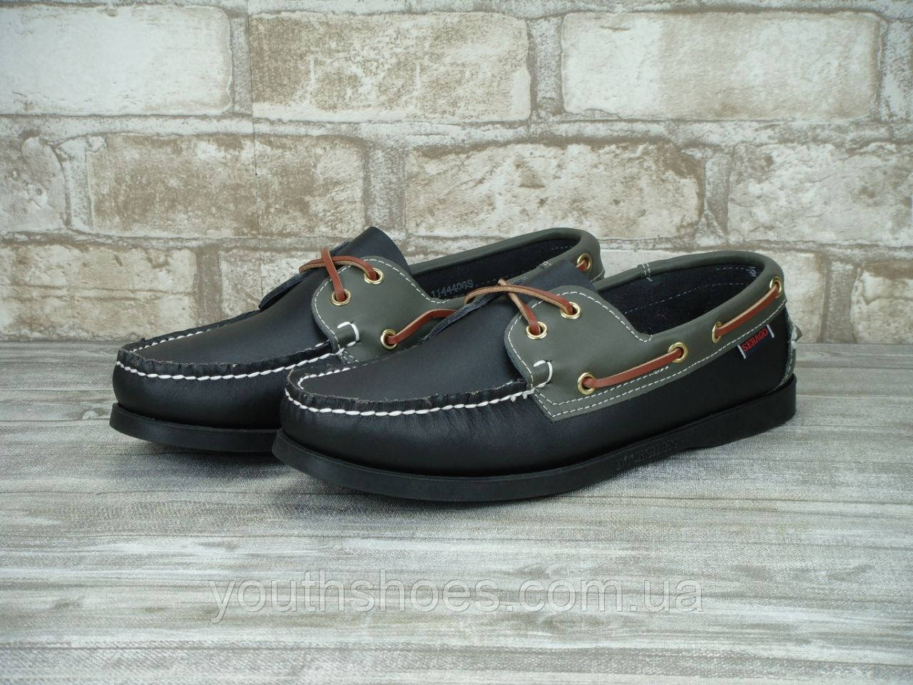 Мокасины (топсайдеры) мужские кожаные SEBAGO р. 39-43 - фото 1 - id-p475541610