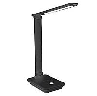 LED лампа настільна THE-Light TL 10W 500Lm 3000-6500K імітація шкіри ЧОРНА