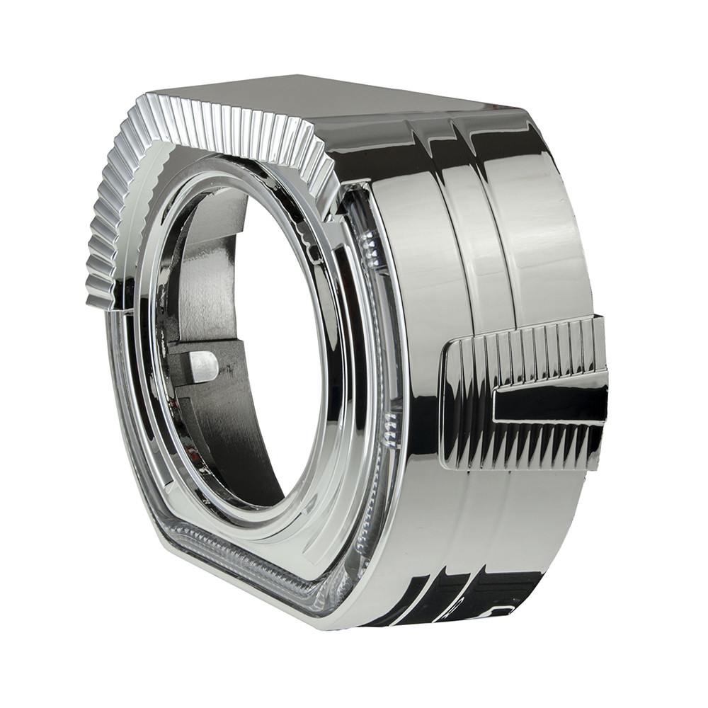 Маска для автомобільної Bi-LED лінзи | Декоративна накладка на лінзу у фару CYCLONE S-50 DRL 3.0", фото 1