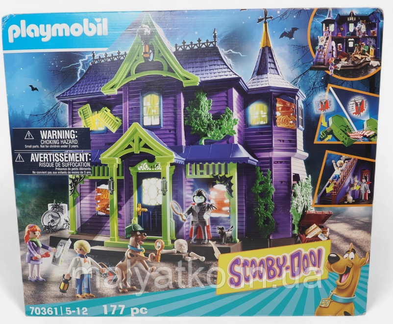 Плеймобил Скубіду Таємничий особняк Playmobil 70361 Scooby Doo! Mystery Mansion, фото 1