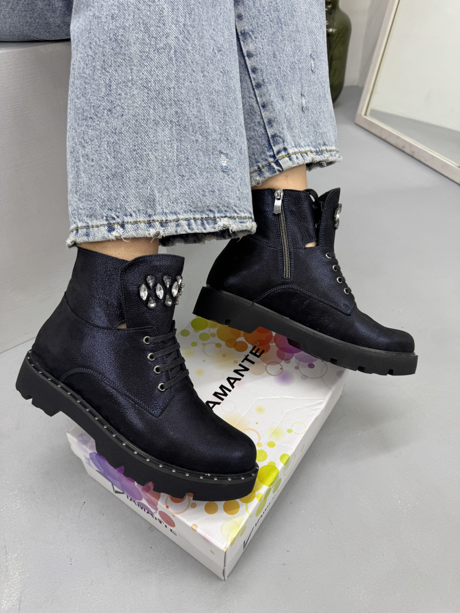 Черевики жіночі Aras Shoes 416-lact шкіряні на шнурівці 37, фото 1