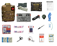 Аптечка военная IFAK. Турникета CAT. Аптечка НАТО. Multicam отрывной