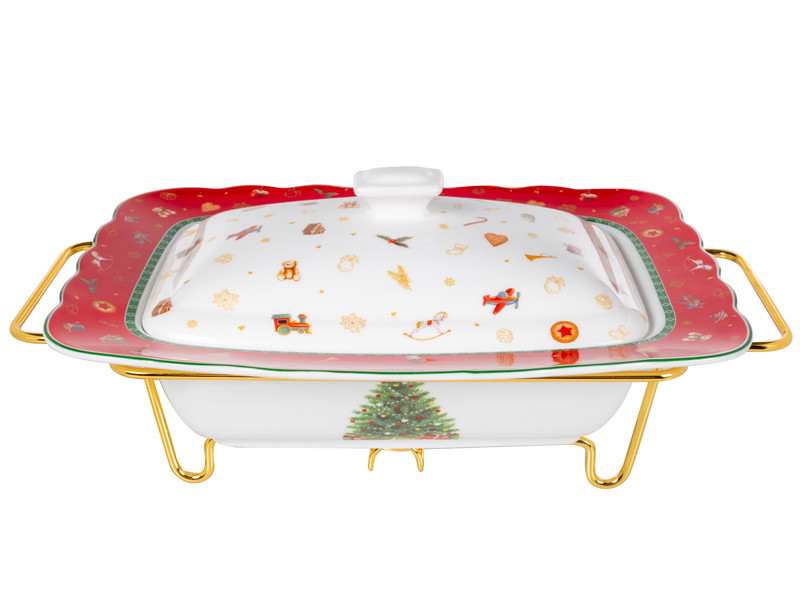 Марміт з кришкою Lefard Christmas Delight 31х23х13 см 985-210 порцеляна