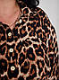 Жіночий домашній костюм із леопардовим принтом Піжама великого розміру, фото 6