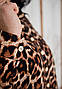 Жіночий домашній костюм із леопардовим принтом Піжама великого розміру, фото 7
