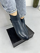 Черевики жіночі HG12M темно сині на підборах 37, фото 5