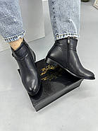 Черевики жіночі HG 11M чорні на підборах 37, фото 7