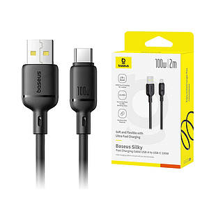 Type-C кабель Baseus Silky Series 100W (P10377703113-01) 2m Black