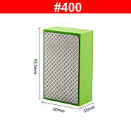 Набір алмазних притирів - 4 шт: 60/100/200/400 Grid - Шліфувальні армовані губки - ARM-004, фото 6