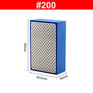 Набір алмазних притирів - 4 шт: 60/100/200/400 Grid - Шліфувальні армовані губки - ARM-004, фото 7