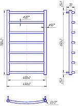 Рушникосушарка водяна MARIO Класик 700 х 430/400, фото 4