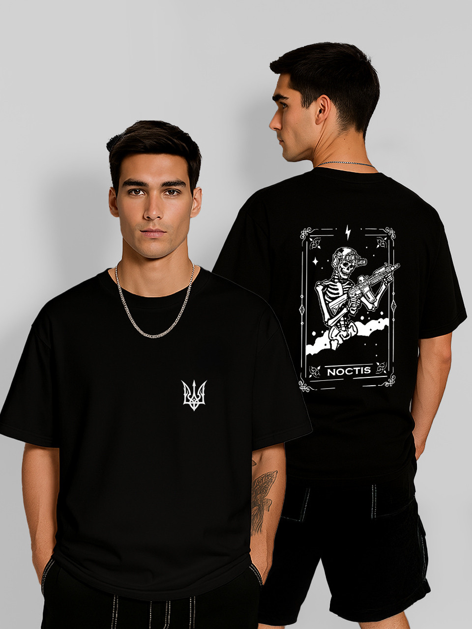 Футболка оверсайз Noctis (Ніч) Чорна Чоловіча S, фото 1