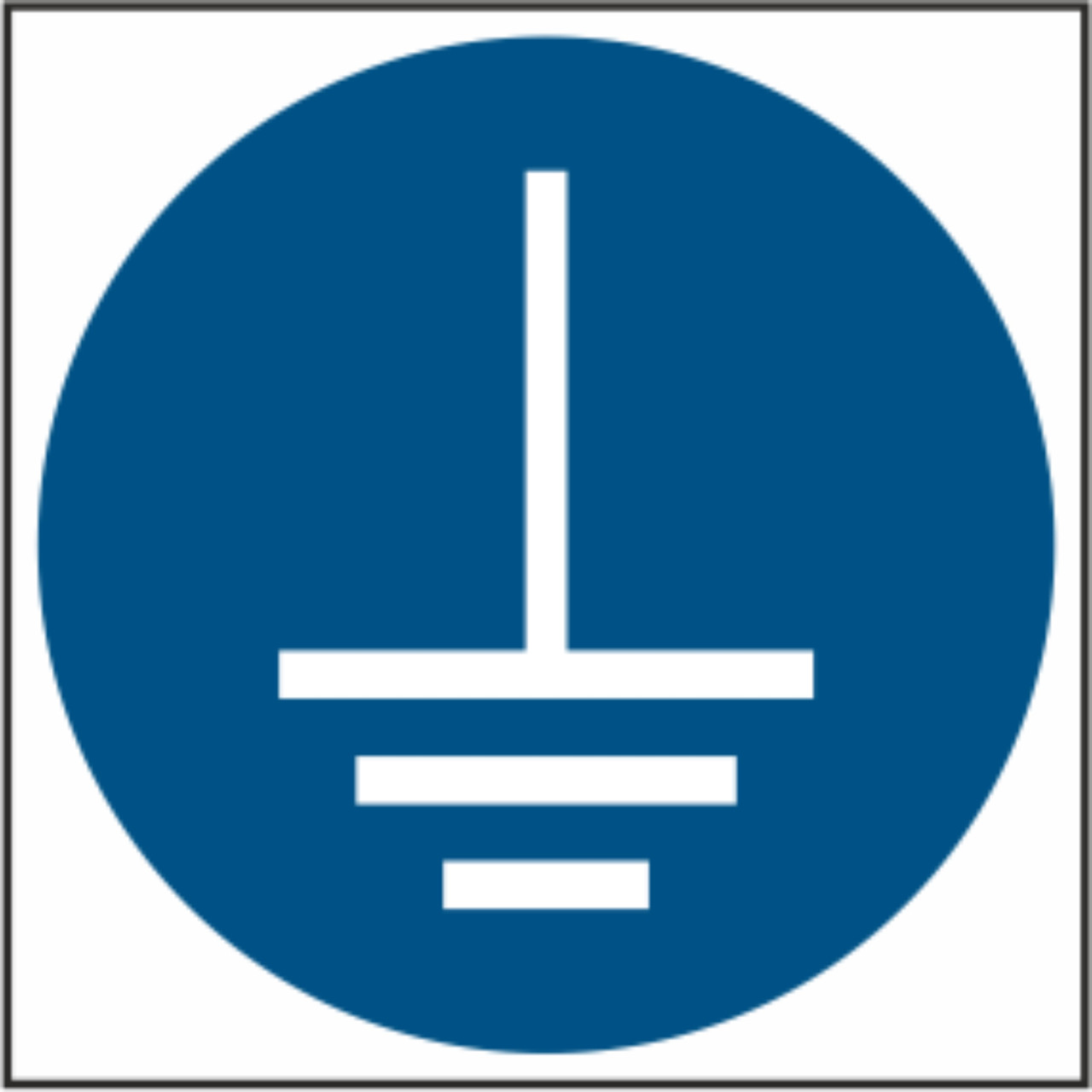 Знак табличка з’єднати клему заземлення із землею, фото 1