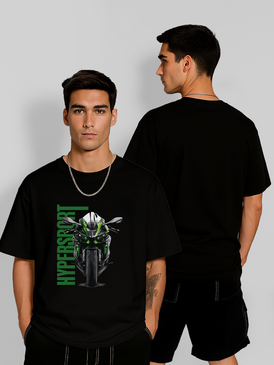 Футболка оверсайз Hypersport Чорна Чоловіча S