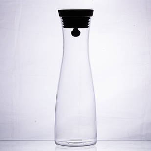 Скляний графин з кришкою 1 л для води, соку, лимонаду HP-19-42