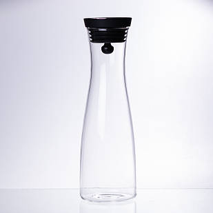 Скляний графін із кришкою 1.5 (л) для води, соку, лимонаду HP-19-44