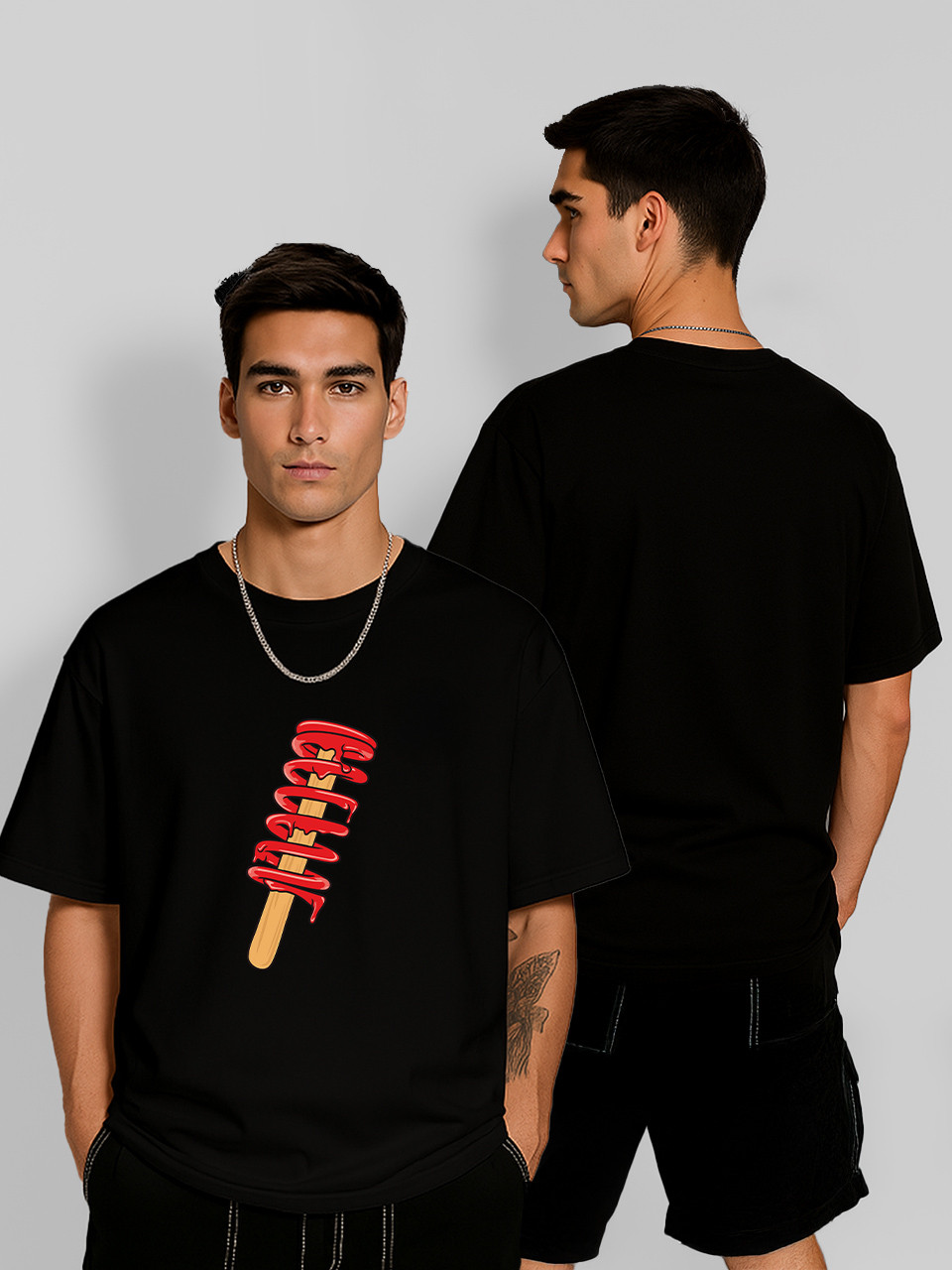 Футболка оверсайз Super Moto Чорна Чоловіча S, фото 1