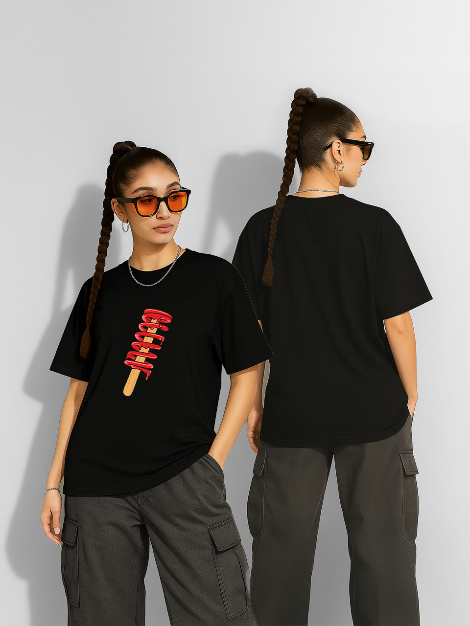 Футболка оверсайз Super Moto Чорна Жіноча S