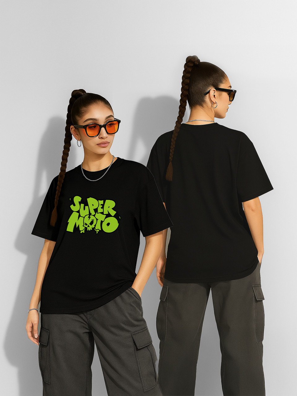Футболка оверсайз Амортизатор Чорна Жіноча S