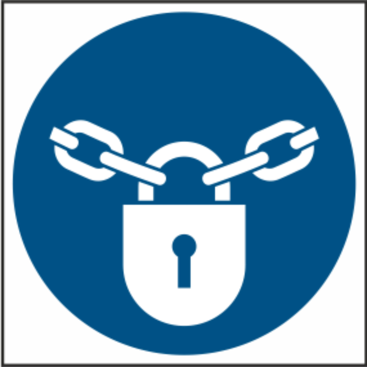 Знак табличка тримати замкненим, фото 1