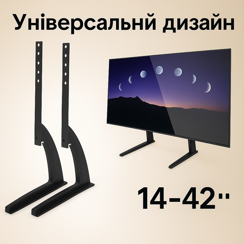 Універсальна підставка для телевізора V-STAR 14-42" (модель D701)