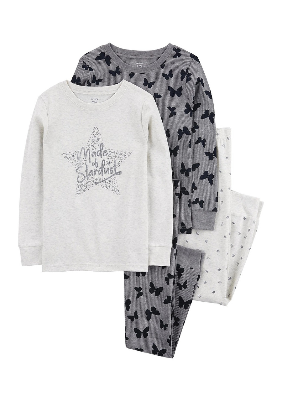 Дитяча піжама з принтом Carter's набір 1159840439 (Сірий 7), фото 1