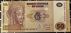 Банкнота Конго 50 франків 2013 р. UNC