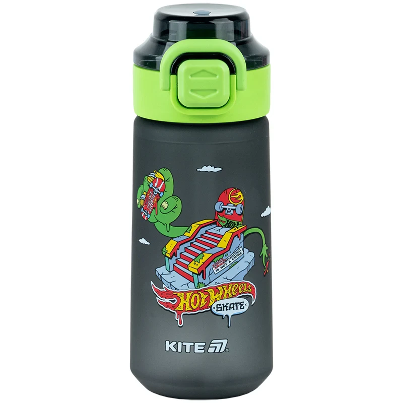 Пляшечка для води Kite Hot Wheels HW25-1213, 560 мл, чорна, фото 1