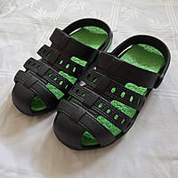 Крокси дитячі двоколірні сіро-зелені, розміри в описі