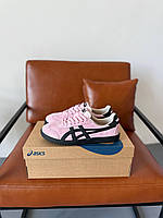 Рожеві замшеві жіночі кросівки Asics Onitsuka Tiger Tokuten Pink Black - демісезонні повсякденні кеди асікс купити