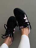 Чорні замшеві жіночі кросівки ASICS Onitsuka Tiger Tokuten Black/Pink Демісезонні повсякденні кеди Асікс Тайгер купити, фото 3