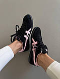 Чорні замшеві жіночі кросівки ASICS Onitsuka Tiger Tokuten Black/Pink Демісезонні повсякденні кеди Асікс Тайгер купити, фото 8
