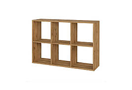 Стелаж Кубіка 1 Дуб Аппалачи 107 см Світ Меблів
