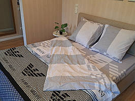 Комплект постільної білизни Бязь Голд Люкс №бл549 євро 220х240 на кнопках