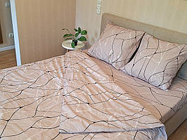 Комплект постільної білизни Бязь Голд Люкс №бл546 євро 220х240 на кнопках