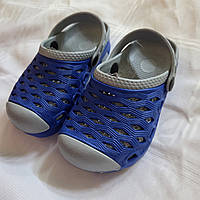 Крокси дитячі двоколірні синьо-блакитні, розміри в описі