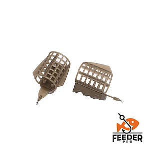 Годівниця FeederPRO Sport 33*40мм з грунто зацепами 80г