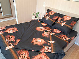 Комплект постільної білизни Бязь Голд Люкс №бл536 євро 220х240 на кнопках