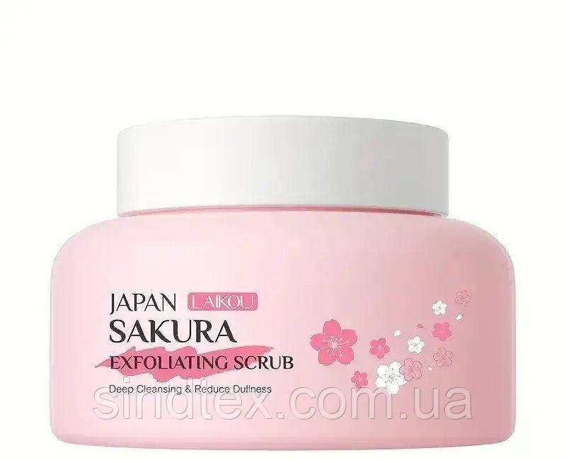 Скраб для обличчя з екстрактом Сакури Laikou Japan Sakura, 100г