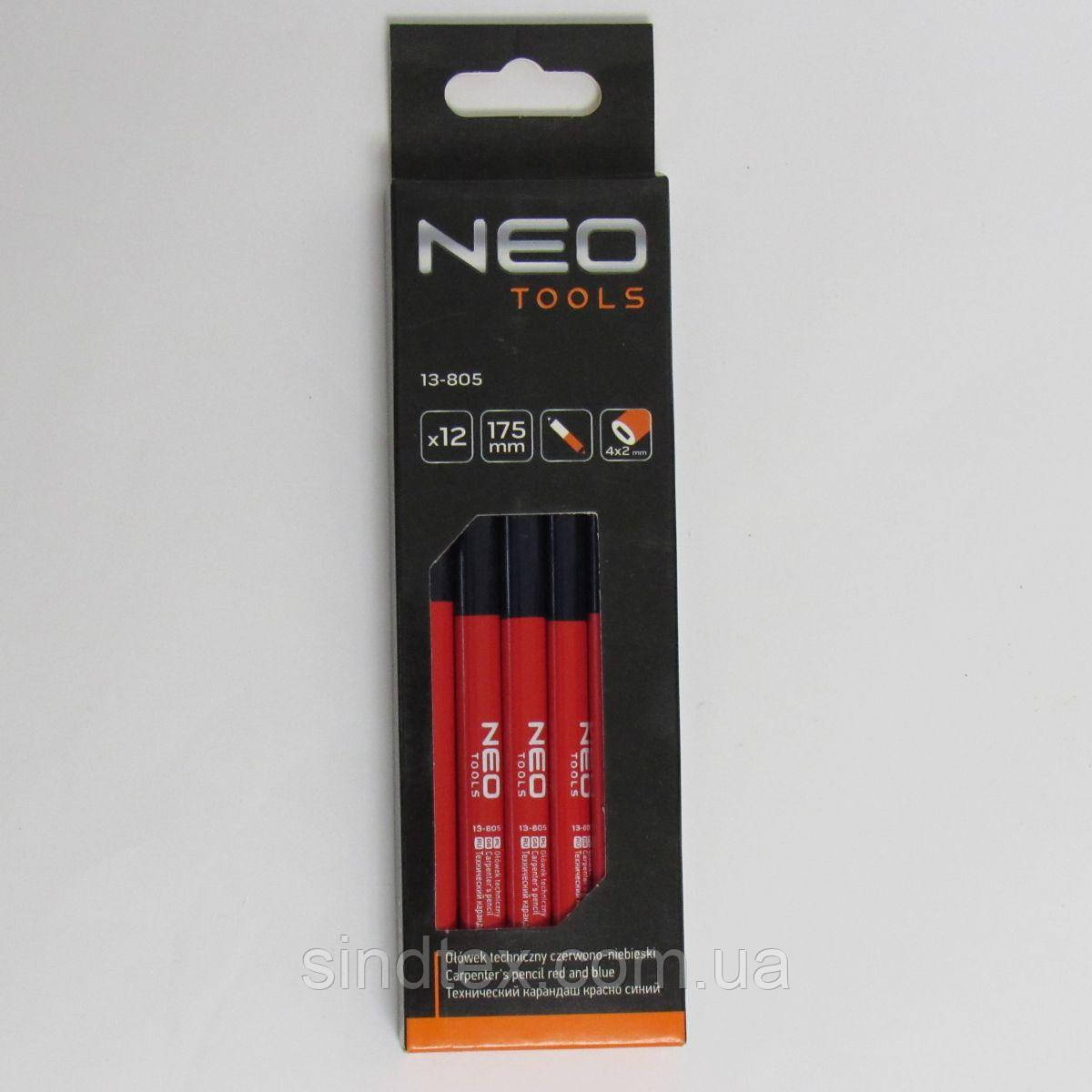 Олівець технічний 12 шт 175 мм Neo Tools 13-805