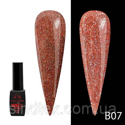 Гель-лак світовідбивний, Global Fashion Disco №B07 (8мл), фото 1
