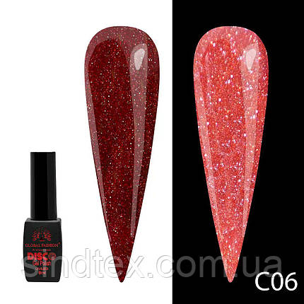 Гель-лак світовідбивний, Global Fashion Disco №C06 (8мл), фото 1