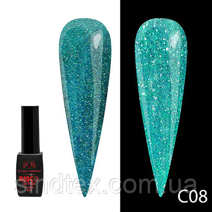 Гель-лак світовідбивний, Global Fashion Disco №C08 (8мл), фото 1