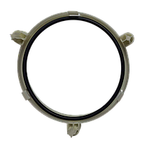 Кільце сполучне (пластик) + кільце ущільнювача (гума) + 4 гвинти