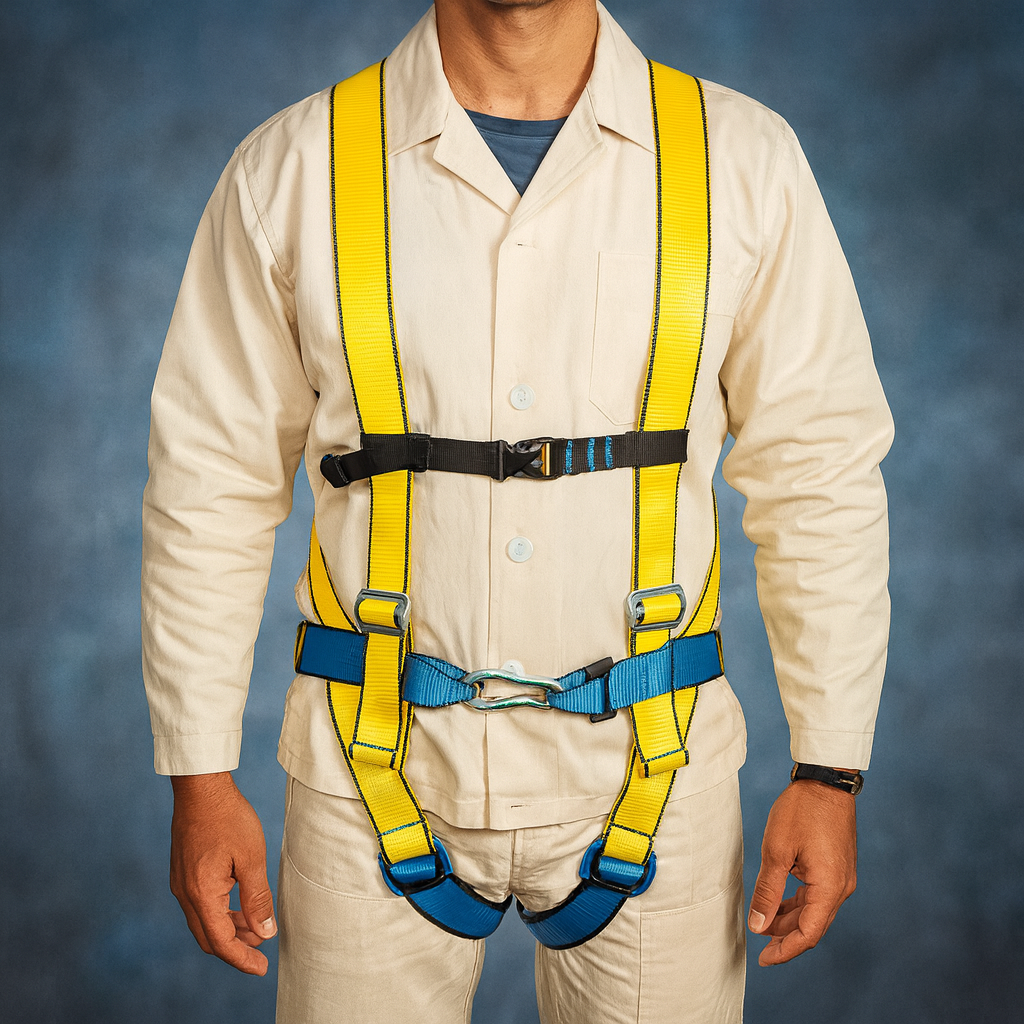 Пояс страхувальний MARSHFL S-27 для висотних робіт з двома точками фіксації, 1.8 кг, до 1500 мм, фото 1