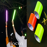 Світловідбивний браслет-флікер 30 см Лимон для пішоходів, велосипедистів, самокатів і дітей